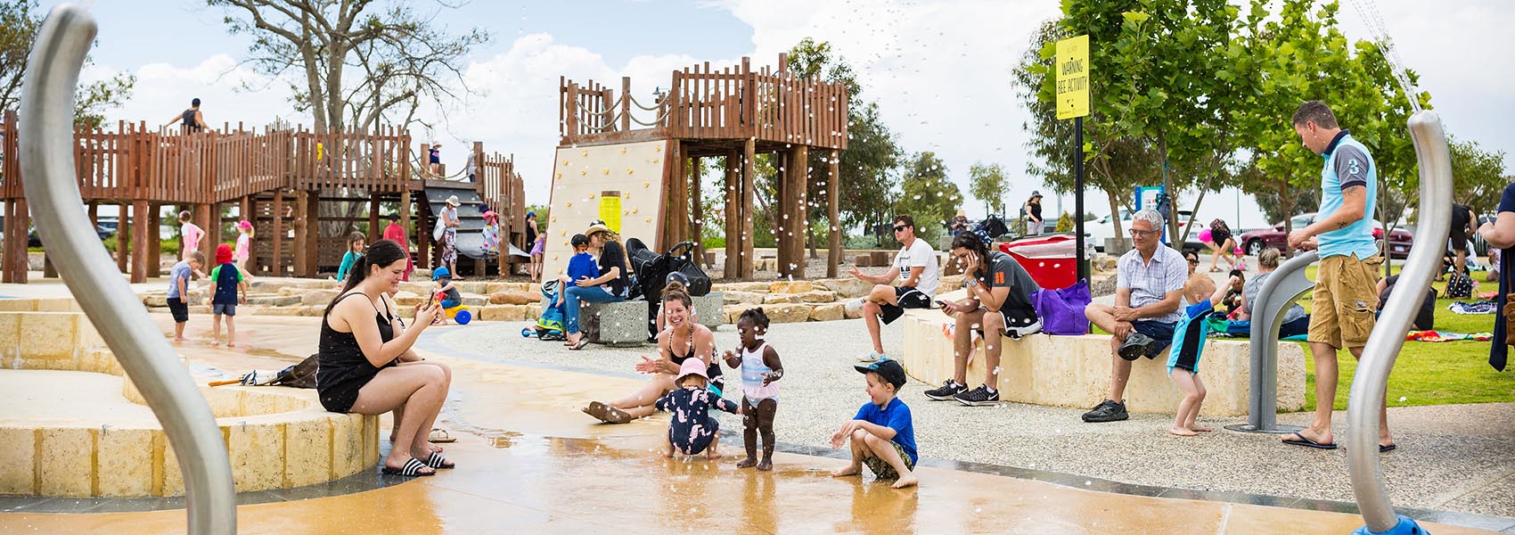 Kinkuna Park in Allara Estate features a free water playground
